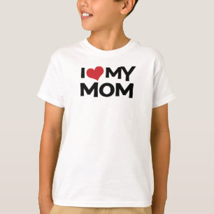 私は私のお母さんの母の日の子供のTシャツを愛します Tシャツ