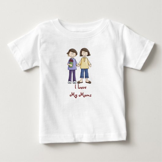 私は私のお母さんのonsieを愛します ベビーTシャツ (正面)