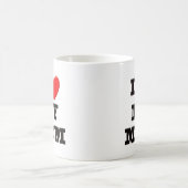 私は私のお母さんを愛します コーヒーマグカップ (中央)