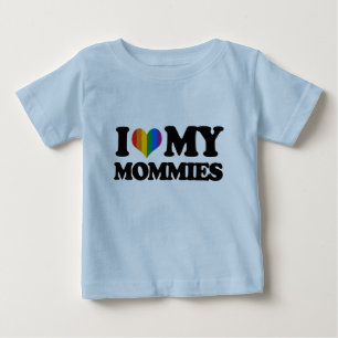 私は私のお母さんを愛します ベビーTシャツ