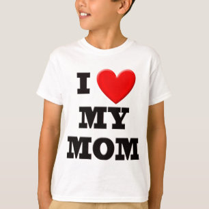 私は私のお母さんを愛します Tシャツ
