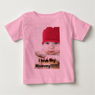 私は私のお母さんを!!!!!愛します!! ベビーTシャツ