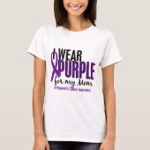 私は私のお母さん10の膵臓癌のための紫色を身に着けています Tシャツ (正面)