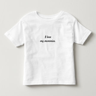"私は私のお母さん"のTシャツ愛します トドラーTシャツ