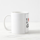 私は私のお父さんのマグを愛します コーヒーマグカップ (左)