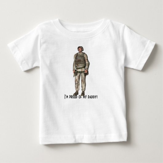 "私は私のお父さんの誇りを持ったです! ベビーTシャツ (正面)