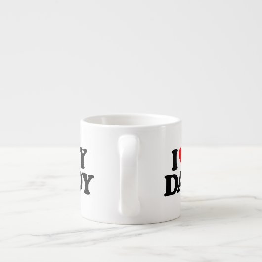 私は私のお父さんを愛します エスプレッソカップ (裏面)