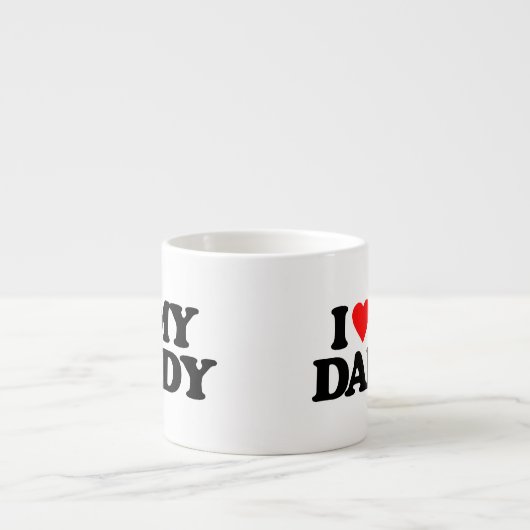 私は私のお父さんを愛します エスプレッソカップ (正面)
