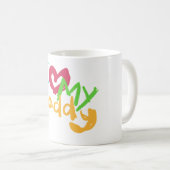 私は私のお父さんを愛します コーヒーマグカップ (正面右)