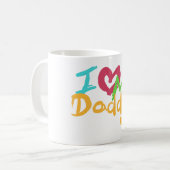 私は私のお父さんを愛します コーヒーマグカップ (正面左)