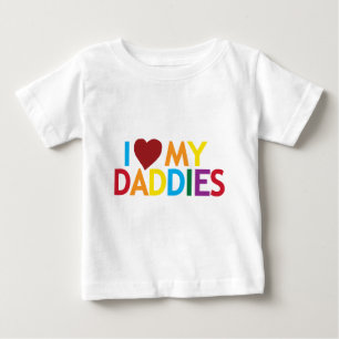 私は私のお父さんを愛します ベビーTシャツ