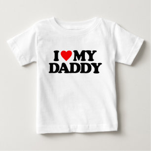 私は私のお父さんを愛します ベビーTシャツ