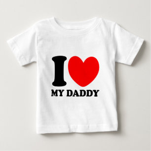 私は私のお父さんを愛します ベビーTシャツ