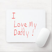 私は私のお父さんを愛します! マウスパッド (マウス)