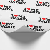 私は私のお父さんを愛します ラッピングペーパー (角)