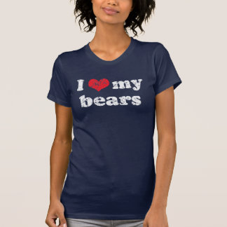 私は私のくまのTシャツを愛します Tシャツ