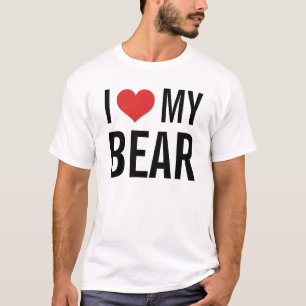 私は私のくまを愛します Tシャツ