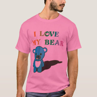 私は私のくまを愛します Tシャツ