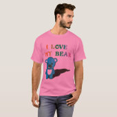 私は私のくまを愛します Tシャツ (正面フル)