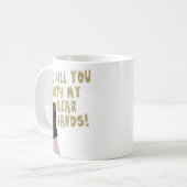 私は私のくま手との得ます コーヒーマグカップ (正面左)