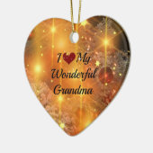私は私のすばらしい祖母が大好きだ。 セラミックオーナメント (左)