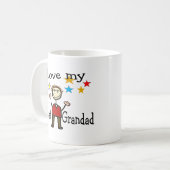 私は私のすばらしい祖父を愛します コーヒーマグカップ (正面左)