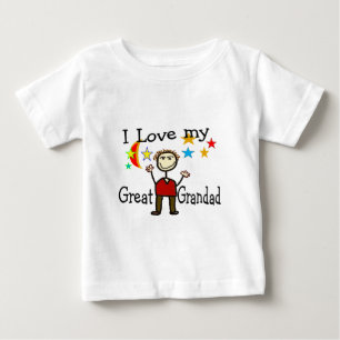 私は私のすばらしい祖父を愛します ベビーTシャツ