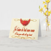 私は私のすべての私のハートであなたを愛している – Je t'aime カード (黄色い花)