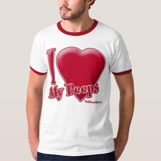 私は私ののぞき見を愛します Tシャツ (正面)