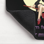 私は私のほうきの魔法使いの月の乗馬のために余りにセクシーです マウスパッド (コーナー)