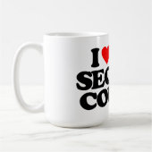 私は私のまたいとこを愛します コーヒーマグカップ (左)