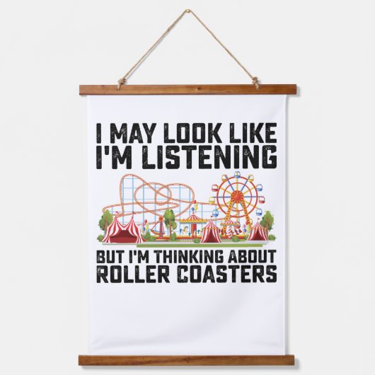 私は私のように見える聞かもしれないが、私は考えるaboだ 吊り下げ型タペストリー (正面)