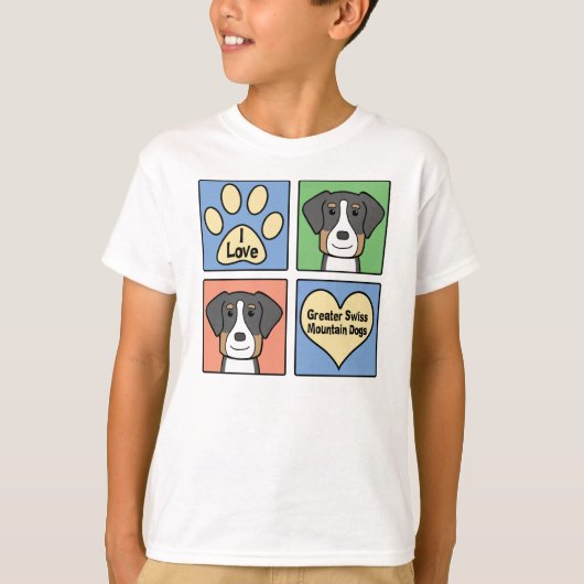 私は私のより素晴らしいスイス人を愛します Tシャツ (正面)