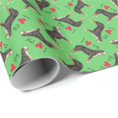 私は私のより素晴らしいスイス山犬を愛します ラッピングペーパー (ロールコーナー)