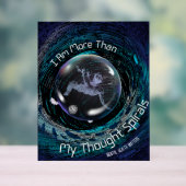 私は私のらせん状以上考えの精神状態だ アクリルサイン (ニュートラル)