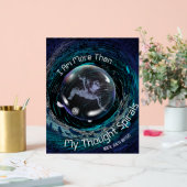 私は私のらせん状以上考えの精神状態だ アクリルサイン (ウェディング)