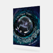 私は私のらせん状以上考えの精神状態だ アクリルサイン (傾斜)