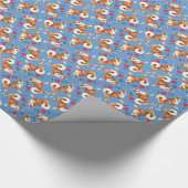 私は私のアイスランドの牧羊犬を愛します ラッピングペーパー (角)