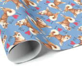 私は私のアイスランドの牧羊犬を愛します ラッピングペーパー (ロールコーナー)