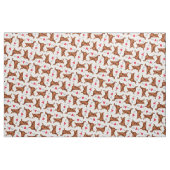 私は私のアイリッシュセッターを愛します ファブリック (ファットクウォーター)