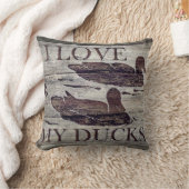 私は私のアヒル-枕--を愛します クッション (ブランケット)