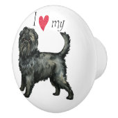 私は私のアフェンピンシャーが大好き セラミックノブ (右)