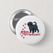 私は私のアフェンピンスチャーが大好き! 缶バッジ (正面&裏面)