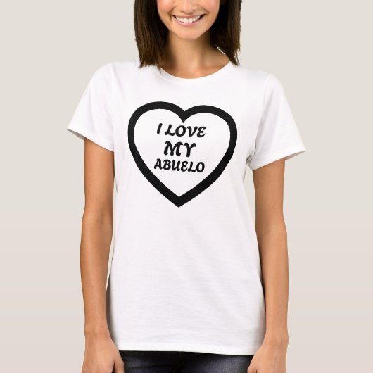 私は私のアブエロが大好き Tシャツ (正面)