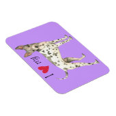 私は私のアメリカの毛のないテリアが大好き マグネット (右側)
