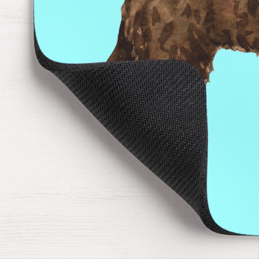 私は私のアメリカンウォータースパニエル犬 マウスパッド (コーナー)