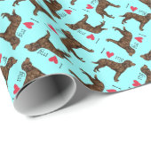 私は私のアメリカンウォータースパニエル犬 ラッピングペーパー (ロールコーナー)