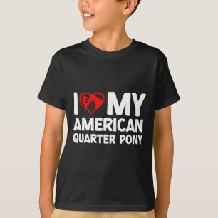 私は私のアメリカンクオーターポニーホースウインドリリが大好き Tシャツ