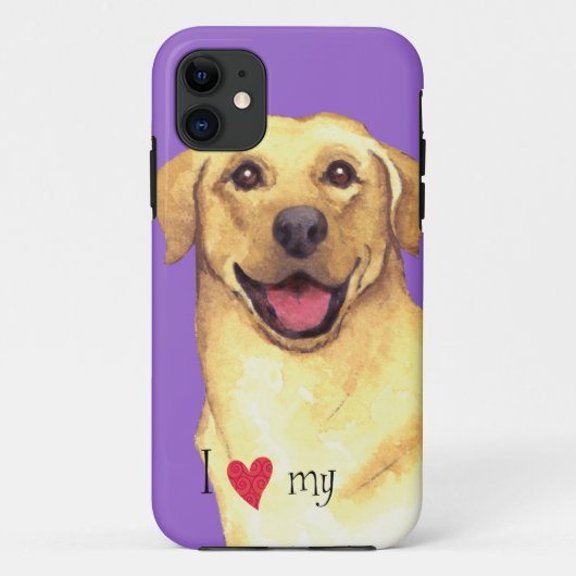 私は私のイエロー・ラブラドール・レトリーバー Case-Mate iPhoneケース (裏面)