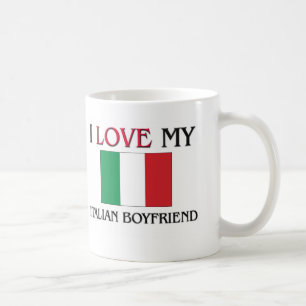 私は私のイタリアンなボーイフレンドを愛します コーヒーマグカップ